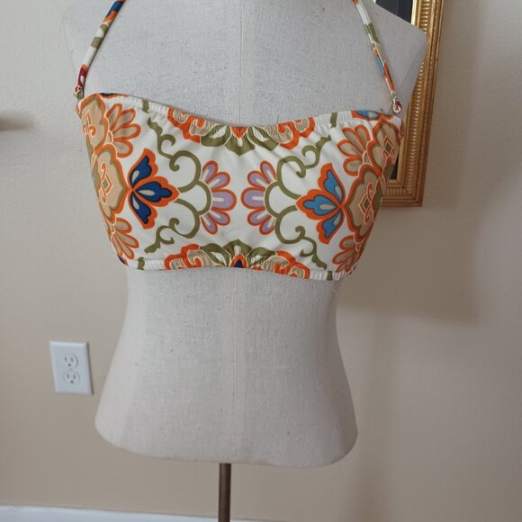 Lot of 4 J.Crew bandeau halter swimsuit tops some new Large - Picture 4 of 6